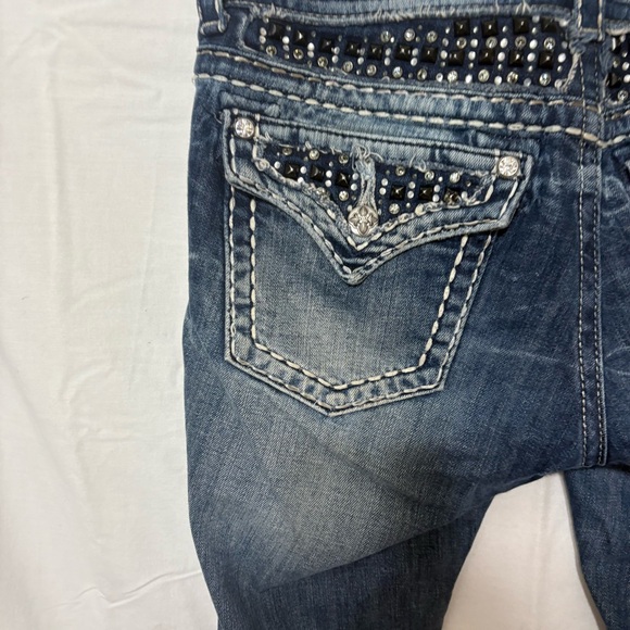 Miss Me Easy Boot women's stretch jeans with embellished pockets - Picture 6 of 13